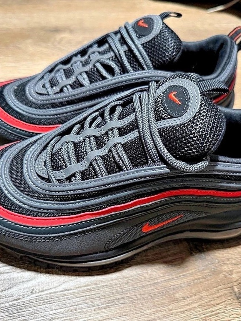 Nike Air Max 97 Sneakers Black & Red US 7